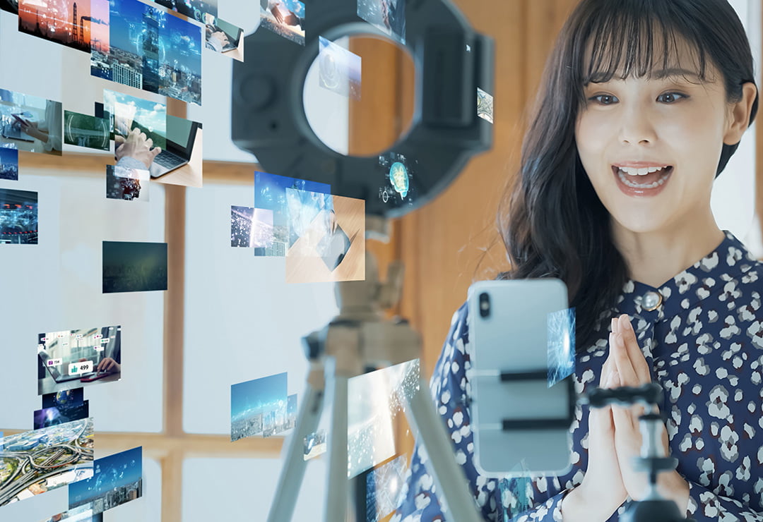 全世界に向けた動画配信に